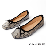 Snake print women's shoes flat square toe large size comfortable soft sole toe shoes LA2120 - Image 2