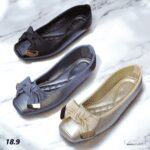 New all-match shallow mouth flat bow scoop shoes LA2122