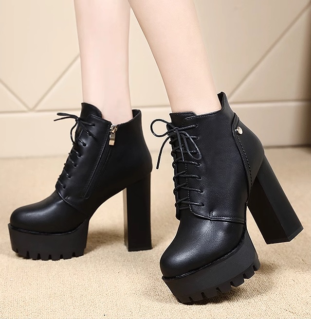 O1CN01bLpzGe1QI3r4MPvYT_!!1086561952 Super high heeled short boots high top shoes - Image 1