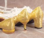 Gold heels for women's - Heels Variants LA1495 - Image 5