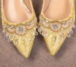 Gold heels for women's - Heels Variants LA1495 - Image 6