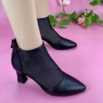 Mesh single boots for women's