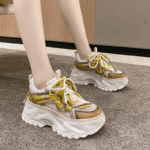 Platform breathable dad shoes for women