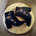 Velvet high heel Martin boots for women - Image 2