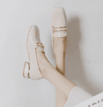 Red and green genuine leather square toe small leather shoes - Image 2