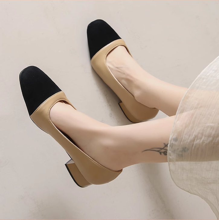 O1CN0188JoTW1C7A1Ik92QD_!!1801150033 Soft Chanel style heel shoes LA1884 - Image 1