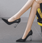Style transparent heels pointed toe fashionable - Image 4