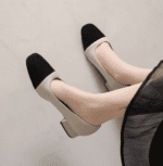 Soft Chanel style heel shoes LA1884 - Image 3