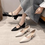 Pointed toe thick heel - Image 2