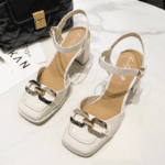 French retro fairy style square toe Shoes - Image 4