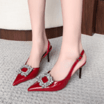 Summer niche pointed toe high-end rhinestone single shoes LA712
