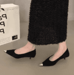Kitten heel pointed leopard print Shoes LA686 - Image 2
