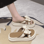Fashionable bowknot flip flops - Image 2
