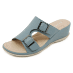 New Light Slippers Casual Simple Slope Heel Metal Buckle Large Size Women's Sandals - Image 4