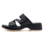 New 2025 Spring and Summer Casual Non-slip Buckle Beach Wedge Heel Large Size Slippers Women - Image 3