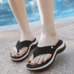 New 2025 Spring and Summer Diamond Fashion Wedge Heel Non-slip Flip-flops Women's Shoes