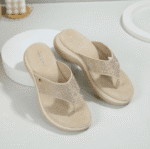 New 2025 Spring and Summer Diamond Fashion Wedge Heel Non-slip Flip-flops Women's Shoes - Image 4