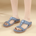 New 2025 Bohemian rhinestone slippers comfortable latex massage thick-soled large size flat shoes