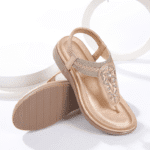 New 2025 Sandals Bohemian Rhinestones Comfortable Seaside Vacation Flat Shoes - Image 4