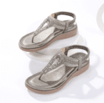 New 2025 Sandals Bohemian Rhinestones Comfortable Seaside Vacation Flat Shoes - Image 6