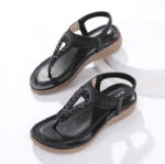 New 2025 Sandals Bohemian Rhinestones Comfortable Seaside Vacation Flat Shoes - Image 5