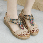 New 2025 Woman Sandals Bohemian Rhinestone Comfortable - Image 4
