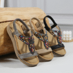 New 2025 Woman Sandals Bohemian Rhinestone Comfortable - Image 2