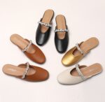 French rhinestone half-slippers for women - Image 6