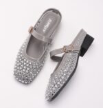 Mesh diamond design breathable closed toe Shoes for women - Image 5