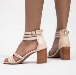 Foreign trade sandals women's casual thick heel shoes 2025 new style one-strap fairy temperament high heel Roman shoes - Image 4