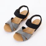 Foreign trade sandals women's wedge heel open toe fashionable women's shoes - Image 2