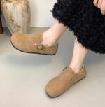 Birkenstock women's 2025 autumn new soft-soled slip-on shoes with skirts flat retro single shoes - Image 4