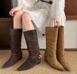 Retro long boots women 2025 - Image 2