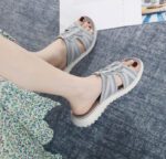 European and American new 2025 sports MD casual women’s sandals solid color comfortable large size sandals wholesale