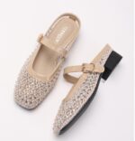 Mesh diamond design breathable closed toe Shoes for women - Image 6