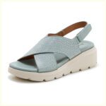 2025 thick-soled sandals, lightweight, non-slip, comfortable, casual sports Velcro women's shoes - Image 5