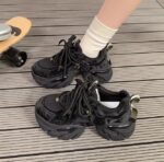 Daddy shoes for women 2025 autumn new mesh retro versatile small height-enhancing thick-soled sports casual shoes - Image 2