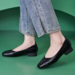 Autumn and winter smooth simple comfortable low heel - Image 2