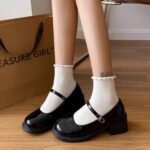 French retro Mary Jane shoes women's high heels 2025 - Image 2