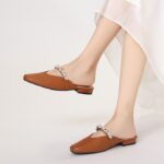 French rhinestone half-slippers for women - Image 4