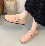 Birkenstock women's 2025 autumn new soft-soled slip-on shoes with skirts flat retro single shoes - Image 3