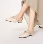 French rhinestone half-slippers for women - Image 3