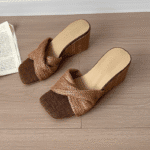 French retro woven slippers for women 2025 - Image 5