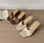 French retro woven slippers for women 2025 - Image 6