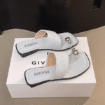 New French retro metal toe low heel sandals - Image 6