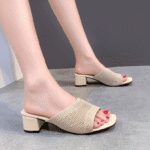 Women's square head thick heel for outdoor wear 2025 - Image 3