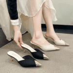 Women's summer outdoor shoes with pointed toe and small heels - Image 2