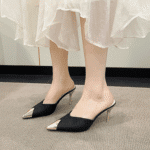 Women's summer outdoor shoes with pointed toe and small heels