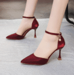 French satin banquet wedding shoes stilettos 2025