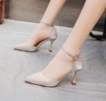 French satin banquet wedding shoes stilettos 2025 - Image 4